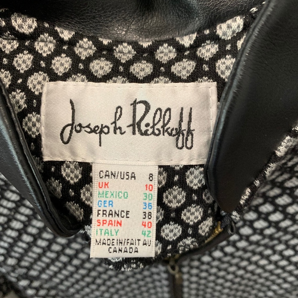 Joseph Ribkoff, black/white jacket - Picture 2 of 3